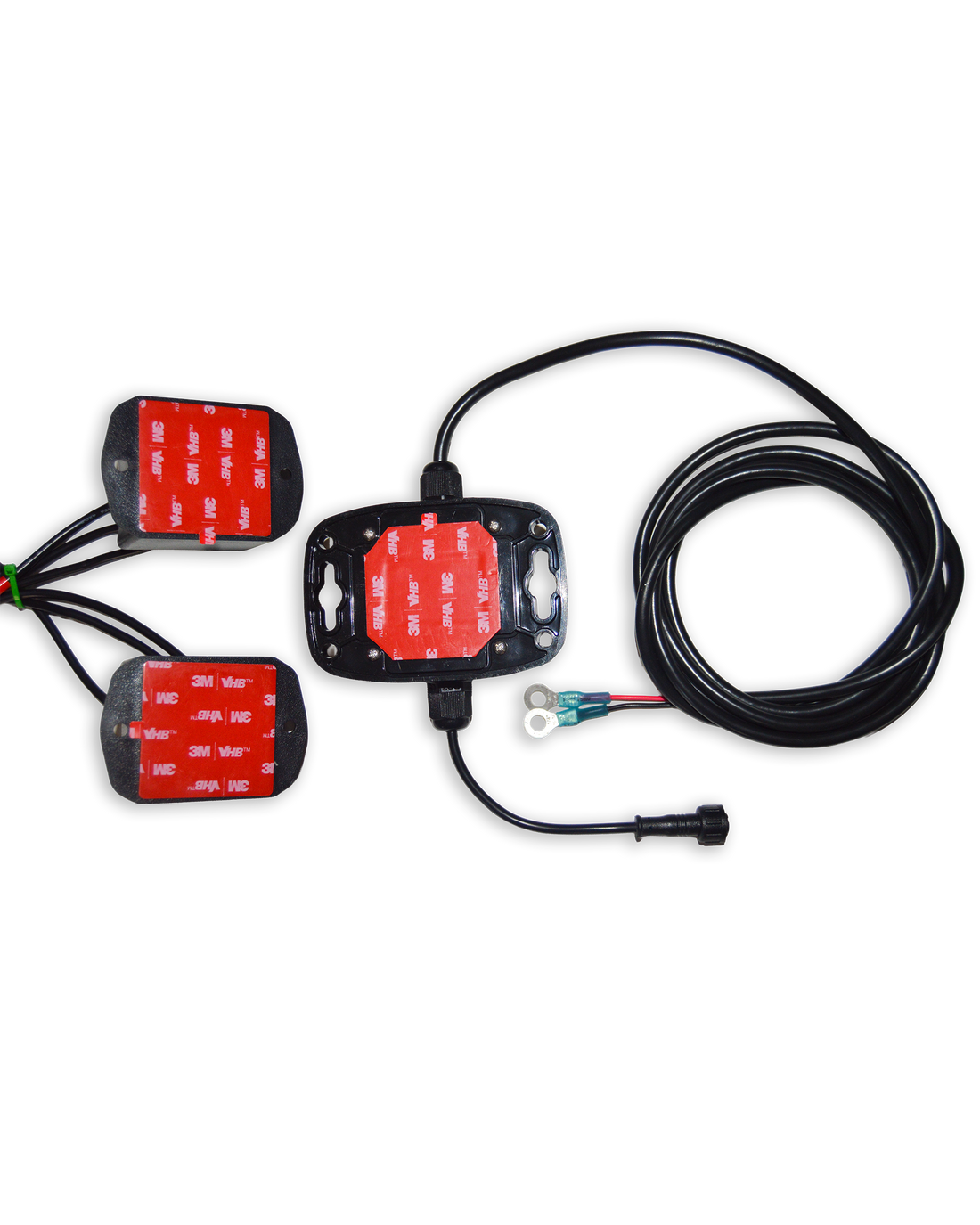 TrailerWatchdog monitoring unit for detecting trailer wheel bearing play and temperature