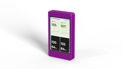 TWD Stand Alone Monitor - 1-axle configuration screen showing left and right axle temperatures and tire pressures